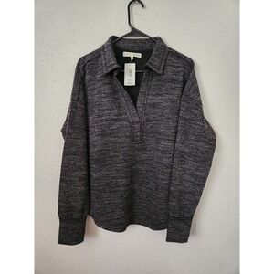 Simply Southern Long Sleeve Charcoal Gray Pullover Sweater Womens Large NWT
